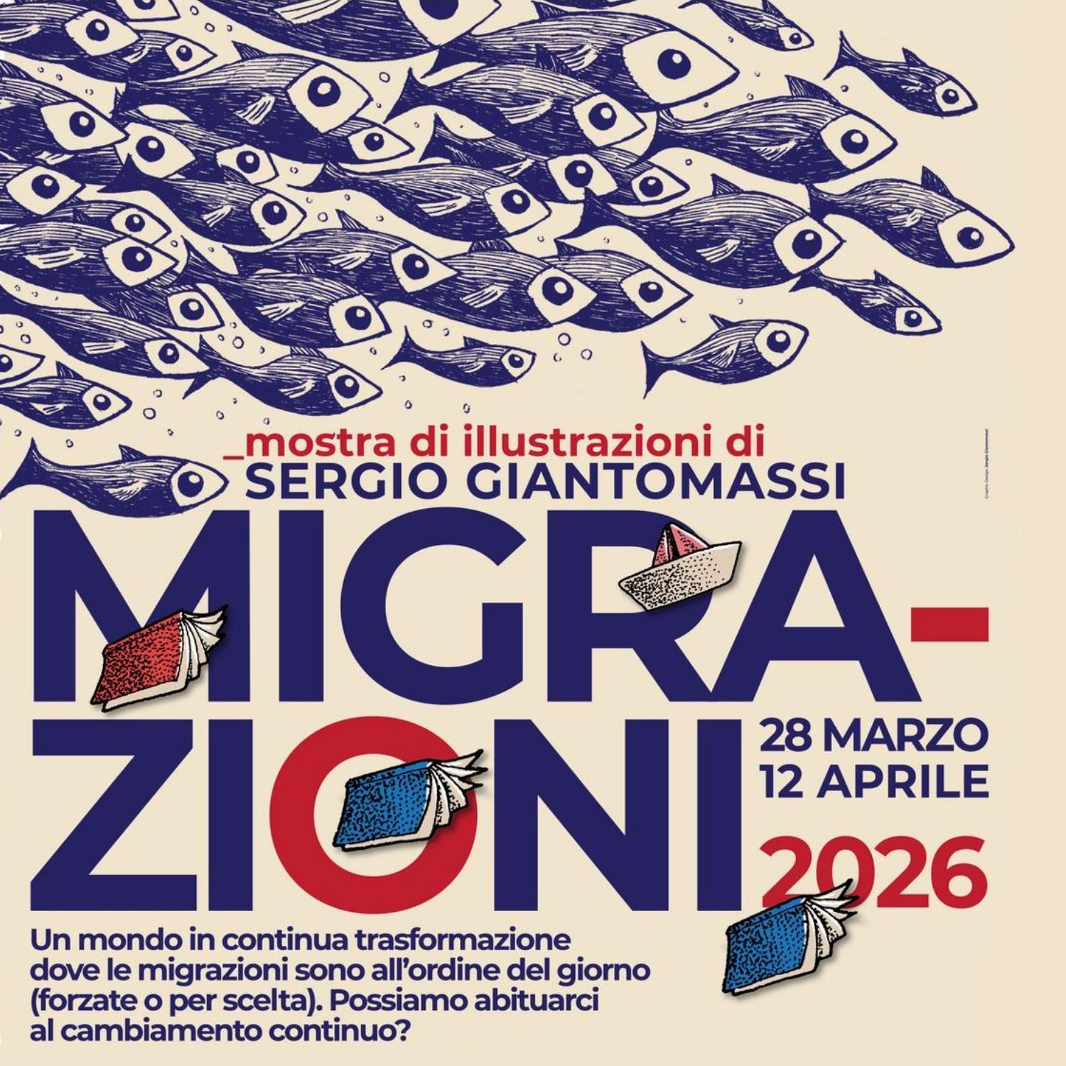 MIGRAZIONI: mostra di illustrazioni di Sergio Giantomassi